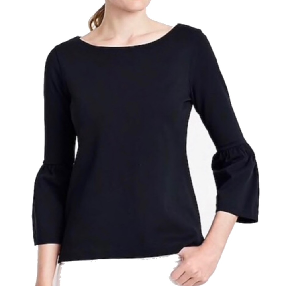 J. Crew Black Bell Sleeve Tshirt